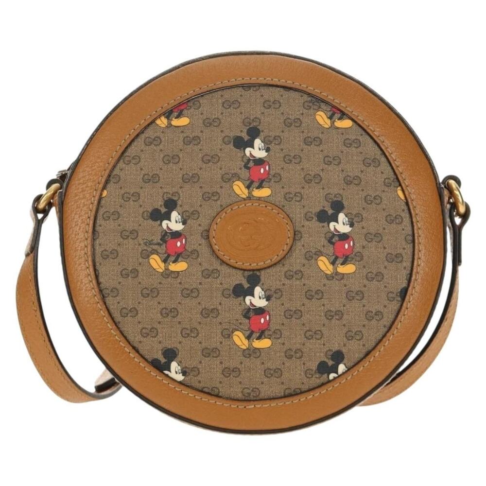 Gucci Micro GG Supreme Disney Shoulder Bag Beige
